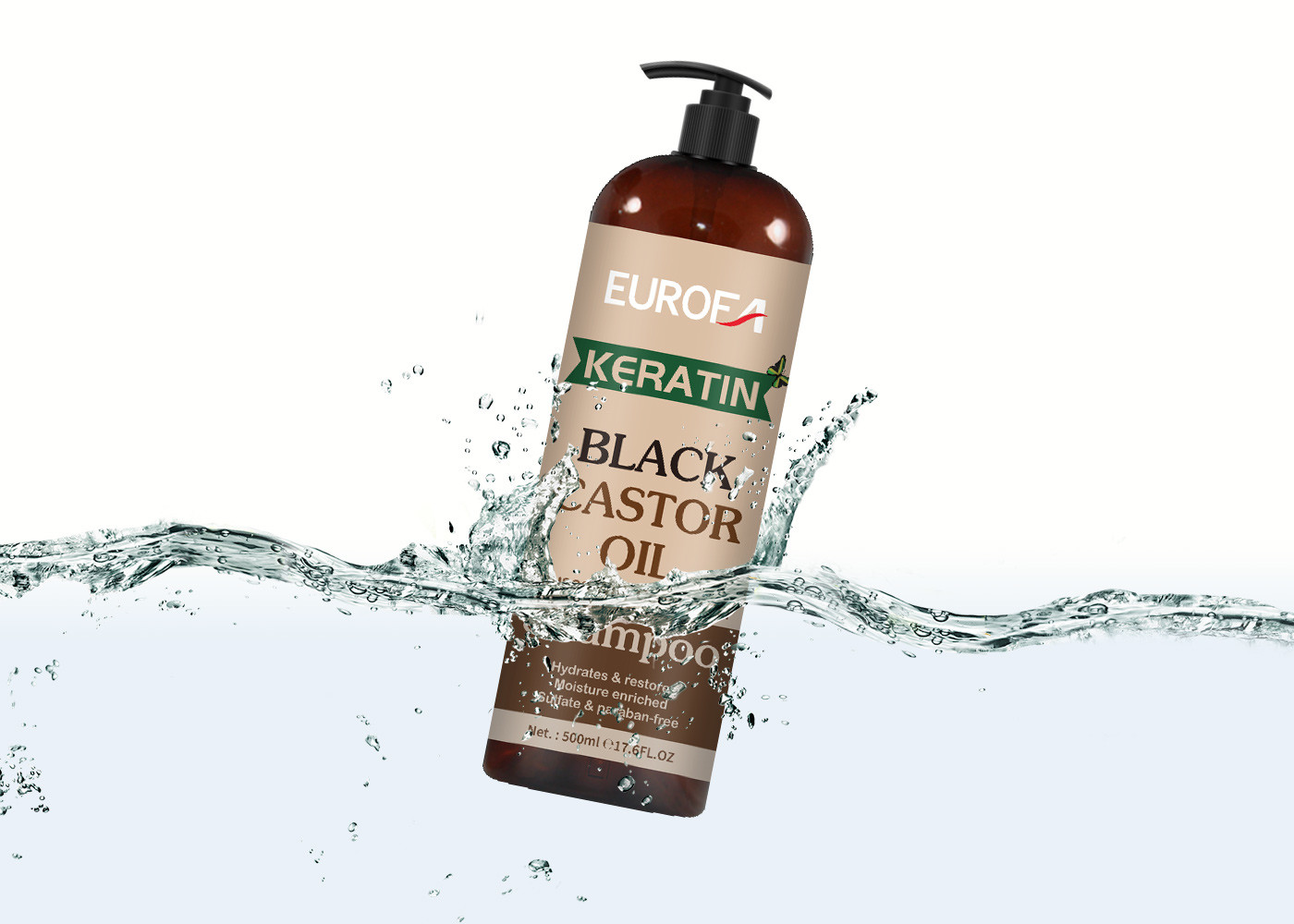 良く、乾燥した毛の自然な芳香のシャンプーのための黒いキャスターオイルのシャンプー